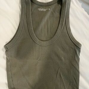 Abercrombie & Fitch Olive Tank Top